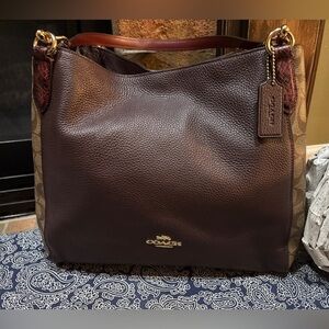 Coach Hallie Shoulder Bag Rare Colorblock